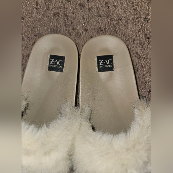 Zac Posen Faux Fur Slides - Picture 3 of 5